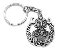 Pewter Keychains Schlüsselanhänger Wikinger Gott Loki Zinn mit Geschenkbeutel