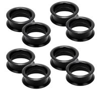 Pexveiuu 6G-50 mm dicke schwarze Silikon-Ohrmessgeräte, Tunnel, Gummi-Ohrstöpsel, Messgeräte, doppelt ausgestellt, flexible Tunnel-Ohrringe für Damen und Herren