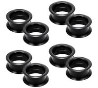 Pexveiuu 6G-50 mm dicke schwarze Silikon-Ohrmessgeräte, Tunnel, Gummi-Ohrstöpsel, Messgeräte, doppelt ausgestellt, flexible Tunnel-Ohrringe für Damen und Herren