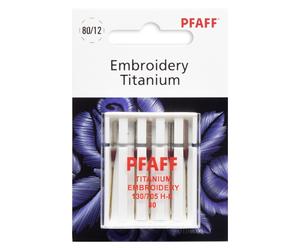Pfaff Embroidery-Titanium-Nadel Stärke 80/ System 130/ 705H-E/ 5 Nadeln