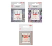 Pfaff Maschinennadel-Sortiment 3er-Set (Universal/ Quilting/ Jeans/ 20 Nadeln)