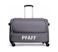 PFAFF Nähmaschinen Rollkoffer klein - Trolley mit 4 Rollen & Teleskopgriff - Gepolstert - für Hobby Smarter & Passport Serie - Grau