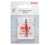 Pfaff Wing-Zwillingsnadel Stärke 100/ 2,5 mm/ System 130/ 705H-WING-ZWI/ 1 Nadel