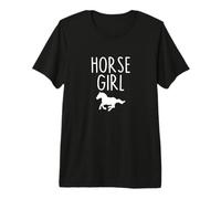 Pferd Mädchen Frauen I Love My Horses Riding Rider Equestrian Premium T-Shirt