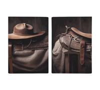 Pferdesattel mit Cowboyhut, Reisepasshülle, ultradünn, PU-Leder, Reisedokumenten-Organizer, kompakt, Premium, internationaler US-Pass, Schutzhülle für Damen und Herren