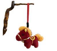 Pferdetaschenanhänger - 4-Zoll-Leder-Schlüsselanhänger, Süßes Pony-Accessoire, Farbenfrohes Handgefertigtes Design Mit Leichtem Quasten-Stil | Handtasche, Rucksack, Tragetasche, Dekoration Für Damen U