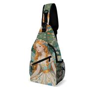 Pfhorn Umhängetasche, Blumenfee, Rucksack, Schultertasche, Brusttasche, lässige Brusttasche, Bauchtasche, Bauchtasche, Pfhorn Blumenfee, 20,3 x 10,2 x 38,1 cm, Pfhorn Blumenfee, 8 × 4 × 15 inches