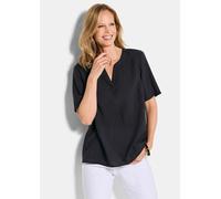 Pflegeleichte Bluse aus Seersucker schwarz 20