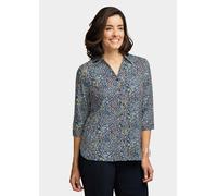 Pflegeleichte Bluse mit 3/4-Arm blau 46
