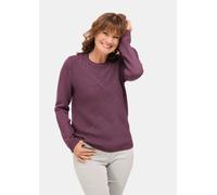 Pflegeleichter Pullover in hochwertiger Rippenstruktur lila 38