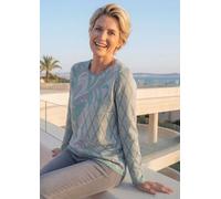 Pflegeleichter Strickpullover mit Baumwolle grün 20