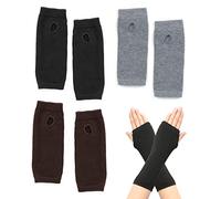 PFLYPF 3-Paar fingerlose Handschuhe, Armwärmer, Winterhandschuhe, warme Handschuhe für Männer und Frauen