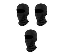 PFLYPF 3 stück Winddichte Motorrad- und Fahrradskimasken, atmungsaktive Masken, Sportmasken, Outdoor-Motorradfahrmasken, Kopfbedeckungen,UV-Schutzmasken, schwarz, schnelltrocknend, Unisex