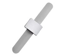 PFLYPF Magnetisches Silikonarmband, 1 Stück, quadratische magnetische Handschlaufe, tragbares Stift-Armband, Magnet-Handschlaufe zum Basteln, Nähen, Frisieren (Silber)