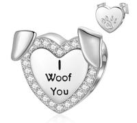Pfoten Charm für Pandora Charms Hund Katze Pfote 925 Sterling Silber