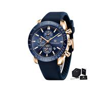 (PG5140-BlueGoldR) 2022 NEU (Pagrne) PAGANI DESIGN Business Herren Quarzuhr Saphir Stahl Chronograph