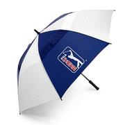 PGA TOUR 62-Inch Golf Umbrella - Windproof Double Canopy, Mens Umbrellas with Auto Open, Fibreglass Shaft, Non-Slip Handle, Velcro Straps, Rainproof Cover - Golf Umbrella Windproof