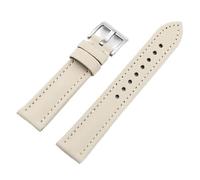 Pgqjfks Uhrenarmband aus Canvas-Stoff, 18/19/20/21/22/23/24mm, für Herren und Damen, wasserdichtes Armband, Beige, 21mm