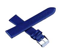 Pgqjfks Weiches Uhrenarmband 8/10/12/14/16/18/20/22/24mm Herren Damen Lederarmband, Dunkelblau, 14mm