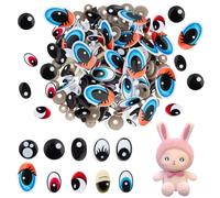 PH PandaHall 108 Stück Sicherheitsaugen für Amigurumi 10 Stile Sicherheitsaugen Kunststoffaugen Zum Häkeln Mit 20 Stück Unterlegscheiben Für Häkelpuppen Dekoration 15~39mm