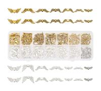 PH PandaHall 173 Stück Flügel Charms Engelsflügel Anhänger Aus Metall Legierung Feenflügel Perlen Für Die Herstellung von DIY Schmuck Valentinstags Dekoration Halskette Armband Silber/Gold