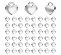 PH PandaHall 200 Stück Valentinstag Herz Anhänger, Mini Silberne Metallherzcharms Zum Herstellen Von Choker Halsketten Armbändern Ohrringen Schmuck Diy Zubehör Für Hochzeiten Valentinstag Dekoration