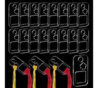 PH PandaHall 30pcs Klar Acryl Faden Drops Stickgarn-Organizer Rechteckige Garntropfen Acryl Faden Spulen Drops für Stickerei Kreuzstich Faden Lagerung, 25×50mm