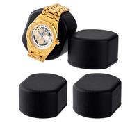 PH PandaHall 4 Stk. Armbanduhrkissen für Uhrwinder Schwarz 5.5x6.7x3.8cm Armbanduhrpräsentationskissen für Herren- und Damen-Automatikuhren