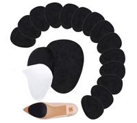 PH PandaHall 40 Stück Wildledersohlen Selbstklebende Halbsohlen Rutschfeste Schuhsohlenschoner Zum Aufkleben Auf Patches Für Eselschuhe Schuhe Mit Hohen Absätzen 6.5x9cm Schwarz