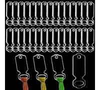 PH PandaHall 50pcs Acryl klar Thread Drops, Rechteckige Kreuzstich Faden Organizer Stickerei Floss Drop Organizer Faden Spulen Bulk für DIY Handwerk Nähen Faden Lagerung, 5.5x2cm