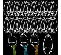 PH PandaHall 50pcs Acryl klar Thread Drops, Teardrop Kreuzstich Faden Organizer Stickerei Floss Drop Organizer Faden Spulen Bulk für DIY Handwerk nähen Faden Lagerung, 5.5x3cm