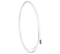 PH PandaHall 5m Festes Stäbchen Zum Nähen 8x1 mm Weißes PVC Beschichtetes Stahl Stäbchen Korsett Stäbchen Metallstreben Stäbchen Zum Nähen von Korsett Bastelarbeiten Hochzeitskleid Stillkappen