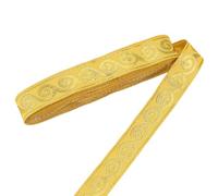 PH PandaHall 7.7 Meter Gold Borte für Nähen 20mm Breite Stoff Borte Boho Gewebt Jacquard Bänder für DIY Basteln