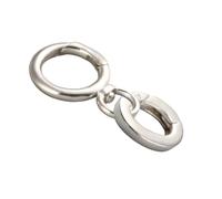 PH PandaHall 925 Sterling Silber Federringverschluss Doppelöffnungs Karabinerhaken Federtorring Drehverschluss Clips Für DIY Schlüssel Halskette Armbandherstellung 12.5/19.5mm