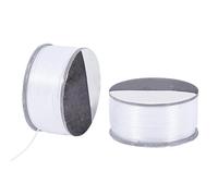 PH PandaHall 92m Perlenfäden 0.2mm Nylon Faden Weißes Armband Perlenschnur Schmuck Nylon String Nähen String Geflochtener Faden String für Perlenschmuck Armbänder Machen Nähen