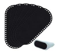 PH PandaHall Häkeltasche Boden Oval Filz 22x10cm Schwarz 6 Stück