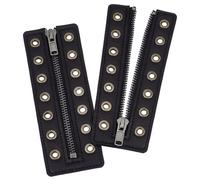 PH PandaHall Schnürsenkel Mit 7 Öse Und Reißverschluss 15.6x5cm Lederschnür Einsätze Zum Einschnüren In Stiefelreißverschlüsse Glatte Schnürsenkel Ohne Schnürsenkel Für Stiefel Schuhe Sportschuhe