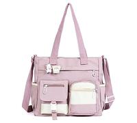 Phaoullzon Süße Umhängetasche für Teenager, Kawaii, Kuriertasche, Nylon, Schultertasche, Violett, Medium, Größe M