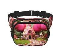 Phayah Gürteltasche mit süßem Candy House, Bauchtasche für Herren, Damen, Workout, Reisen, Freizeit, Laufen, Wandern, Radfahren, Bauchtasche