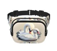 Phayah Gürteltasche mit süßem kleinen Schwan, Bauchtasche für Herren, Damen, Workout, Reisen, Freizeit, Laufen, Wandern, Radfahren, Bauchtasche