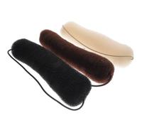 PHENOFICE 3 Stück Teiliges Donut Hair Bun Elastische Haarknoten Former in Schwarz Beige Kaffee Leichtes Flexibles Styling tool für Elegante Duttfrisuren bei Frauen und Mädchen für Alltag