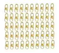 PHENOFICE Drehbarer Karabinerhaken aus Zinklegierung 20mm 100 Stück Federverschluss für Selbstgemacht Schmuckherstellung Haustierleine Rucksack und Gepäckzubehör