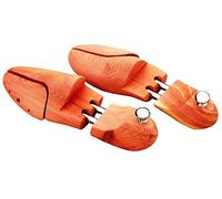 PHF Curare Schuhspanner Zedernholz - Federspanner für Herren und Damen - 1 Paar Zedernholz Doppelfederschuhspanner für Herrenschuh in Premium Qualität, in Einzelgrößen EU 38-50 (38, braun)