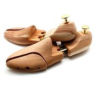 PHF Curare Schuhspanner Zedernholz - Federspanner für Herren und Damen - 1 Paar Zedernholz Doppelfederschuhspanner für Herrenschuh in Premium Qualität, in Einzelgrößen EU 38-50 (50, braun)