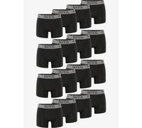Phil & Co. Berlin Herren Boxer 16-Pack Herren Unterhosen Retropants Trunks Boxershorts aus Baumwolle Retroshorts Unterwäsche - Schwarz - Größe M