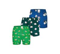 Phil & Co. Berlin Herren Boxer 3-Pack Fun Motives - Prints 3 - Größe L