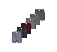 Phil & Co. Berlin Herren Boxer Boxershorts Unterwäsche Unterhose Baumwolle Shorts Webboxer 6-Pack Sets - Classics - Größe 3XL