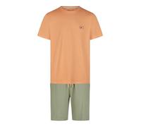 Phil & Co. Berlin Herren Pyjama Shorty - orange-Mint - Größe XXL