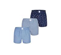 Phil & Co. Berlin MG-1 Herren Boxershorts 3er Pack Mehrpack 100% Baumwolle Unterwäsche Unterhose für Männer