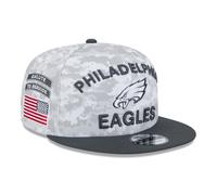Philadelphia Eagles 2024 NFL Salute to Service New Era 9FIFTY Snapback Cap Weiß - S/M
